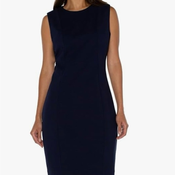 Liverpool Black Sleeveless Sheath Dress NWT size 6/28 - Picture 1 of 7
